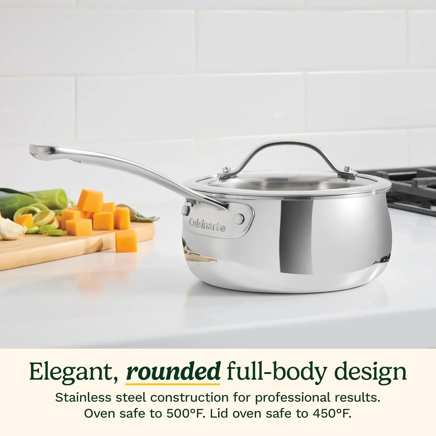 Cuisinart PureClad™ Triple-Ply 1.5 Qt. Stainless Steel Saucepan with Cover, PCT19-16