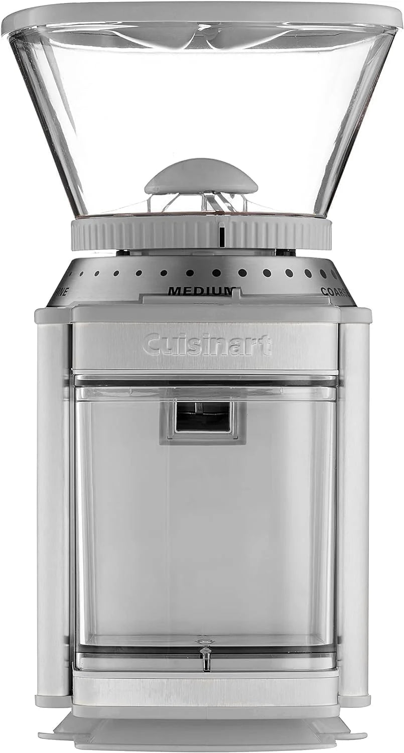 Cuisinart Coffee Grinder, Electric One-Touch Automatic Burr Coffee Grinder with 18-Position Grind Selector, Cup Size Selector for 4 – 18 Cups, Cool Gray Stainless Steel