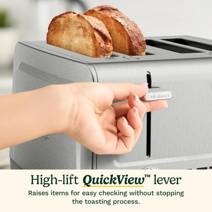Cuisinart 4-Slice XL Slot Toaster, 7 Shade, High-Lift, Stainless Steel