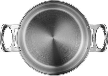Cuisinart FCT66-22 French Classic Tri-Ply Stainless 6-Quart Stockpot with Cover