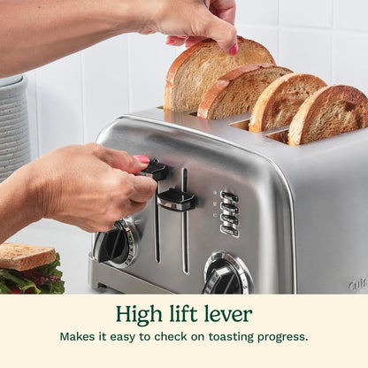 Cuisinart Toaster, Extra-Wide Slots, Stainless Steel, 4-Slice