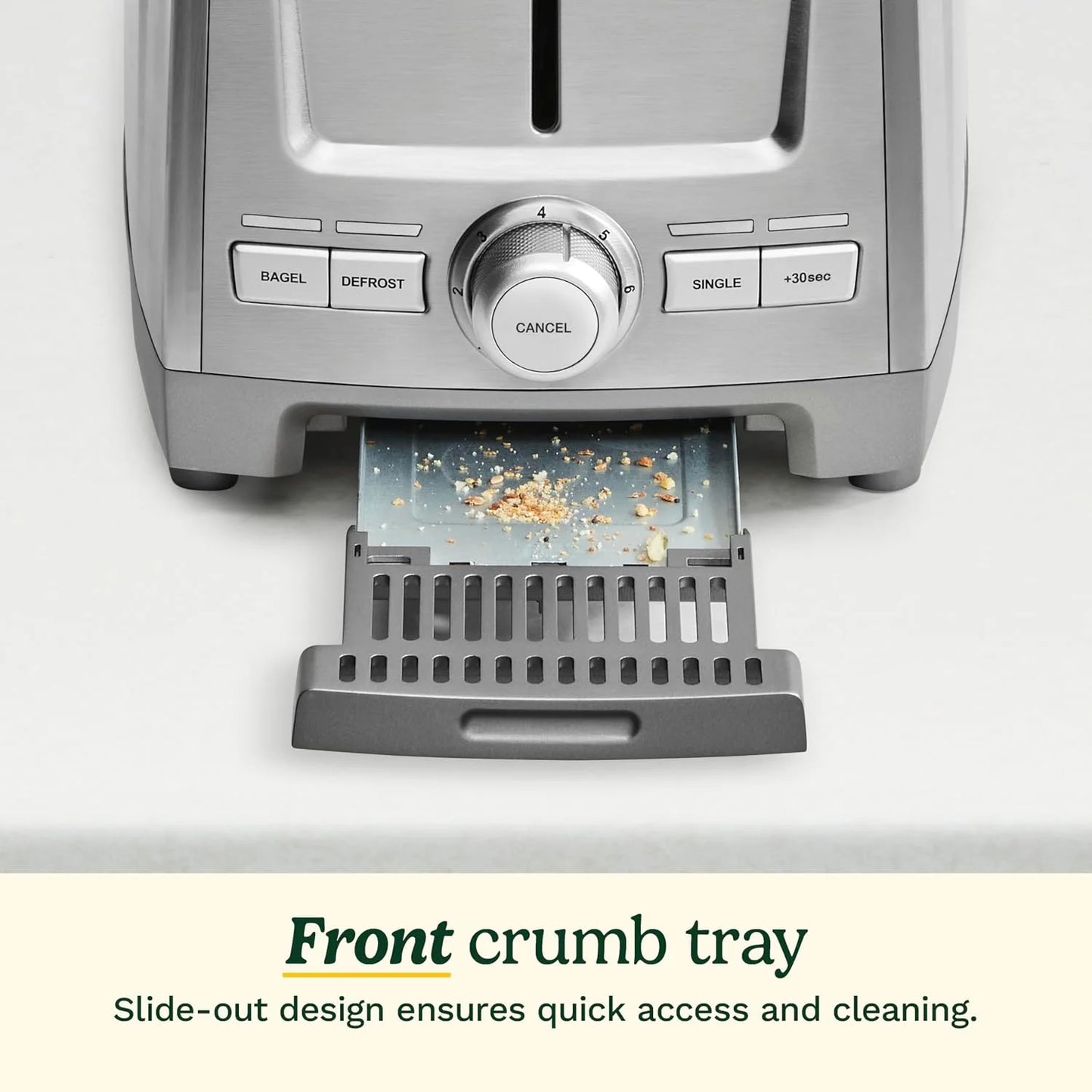 Cuisinart 2-Slice XL Slot Stainless Steel Toaster, Stainless Steel, CPT-1600