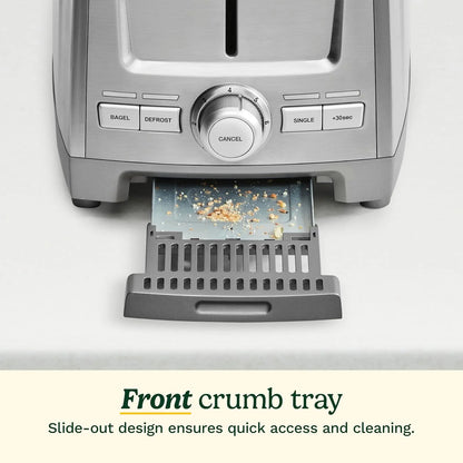 Cuisinart 2-Slice XL Slot Stainless Steel Toaster, Stainless Steel, CPT-1600