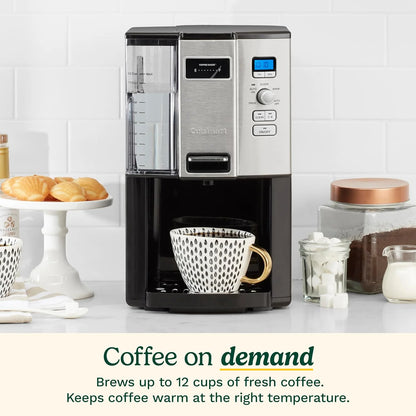 Cuisinart Drip Coffee Maker, Programmable & Self-Cleaning, 12-cup Capacity