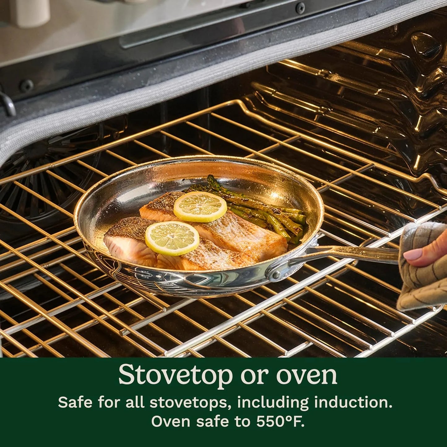 Cuisinart Chef’s Classic 11-Piece Stainless Steel Pots and Pans Set, Cookware Set Compatible with Induction, Electric, Gas Cooktops, Aluminum Core for Even Heat, Cool Grip Handles, Dishwasher Safe
