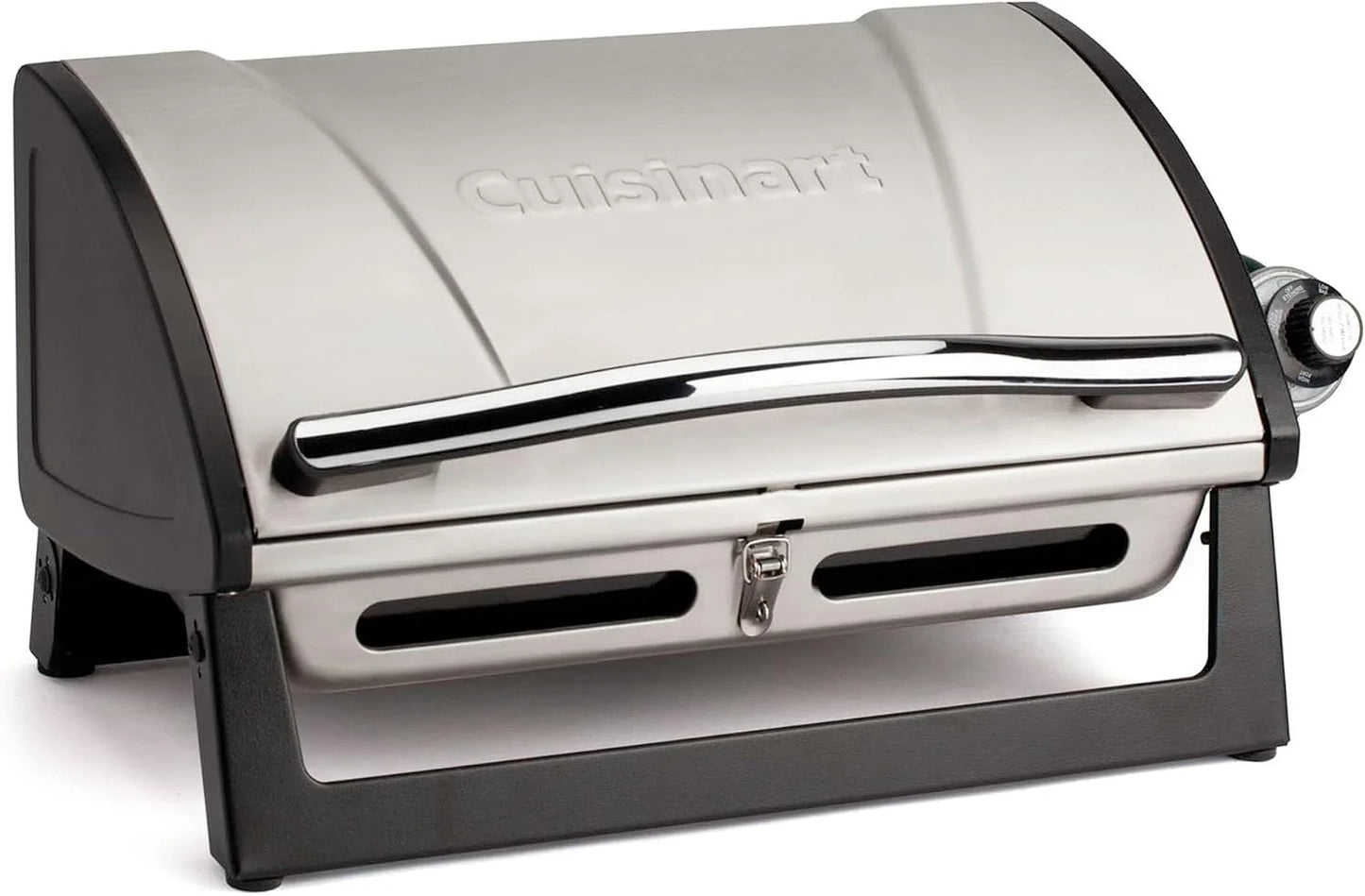 Cuisinart Gas Grill with Locking Lid, Portable, 8,000 BTU, 10 lbs.