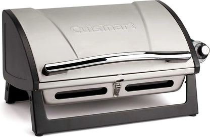 Cuisinart Gas Grill with Locking Lid, Portable, 8,000 BTU, 10 lbs.