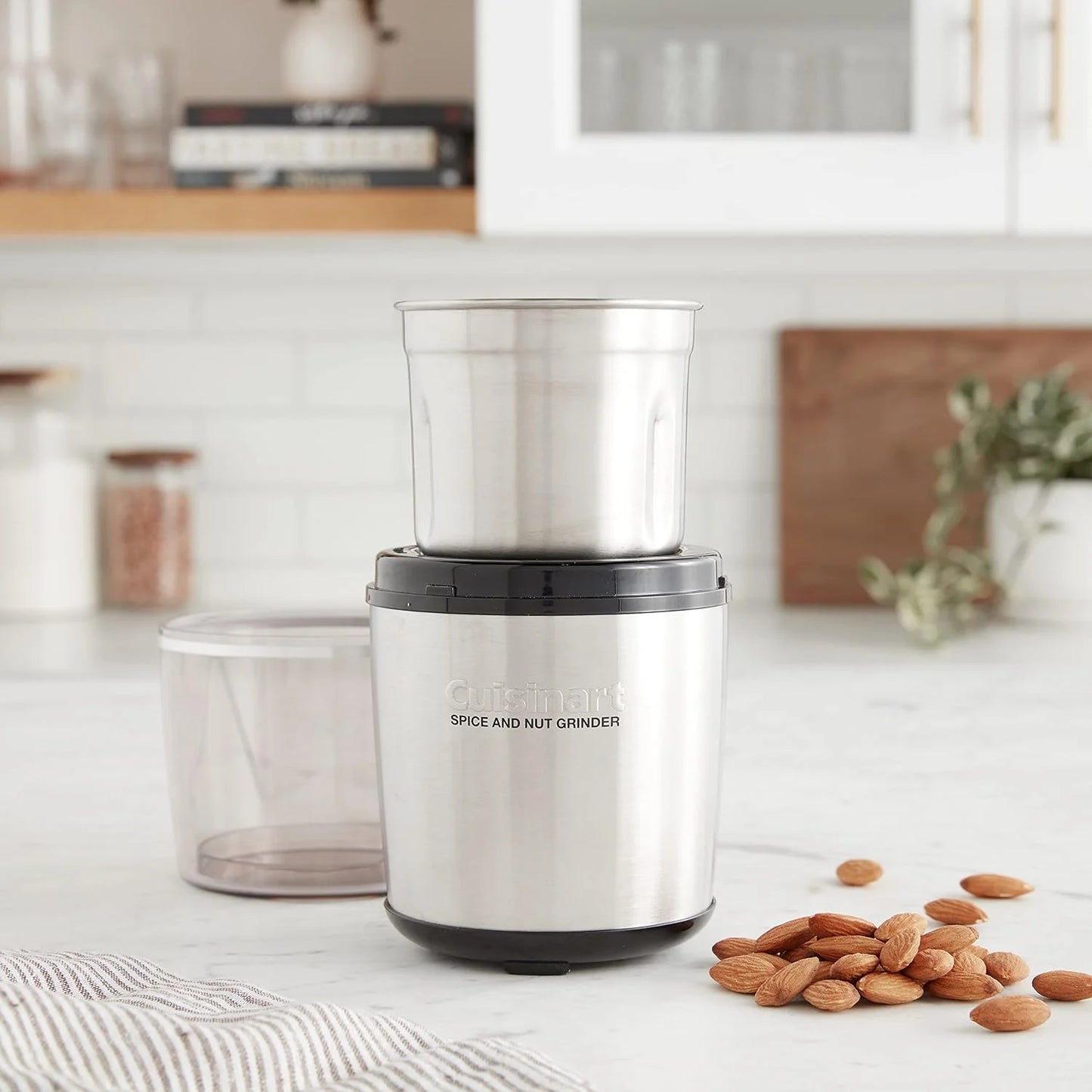 Cuisinart Spice and Nut Grinder, Push-Top Lid for On/Off, Dishwasher Safe