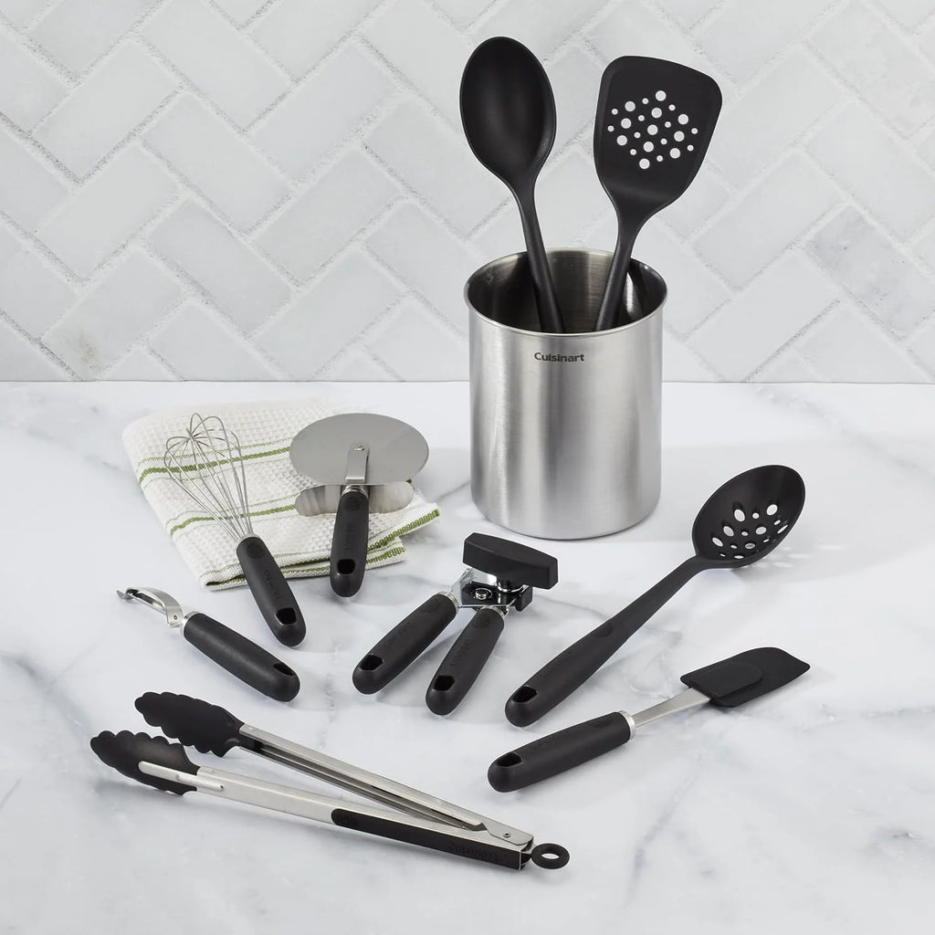 Cuisinart 10-Piece Primary Tool & Gadget Set with Stainless Steel Crock
