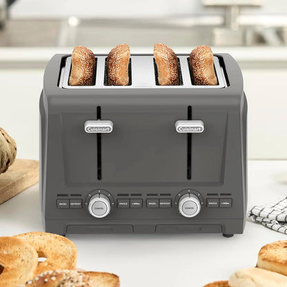 Cuisinart 4-Slice XL Slot Toaster, Extra-Wide Slots, 7 Shade Setting, Stone