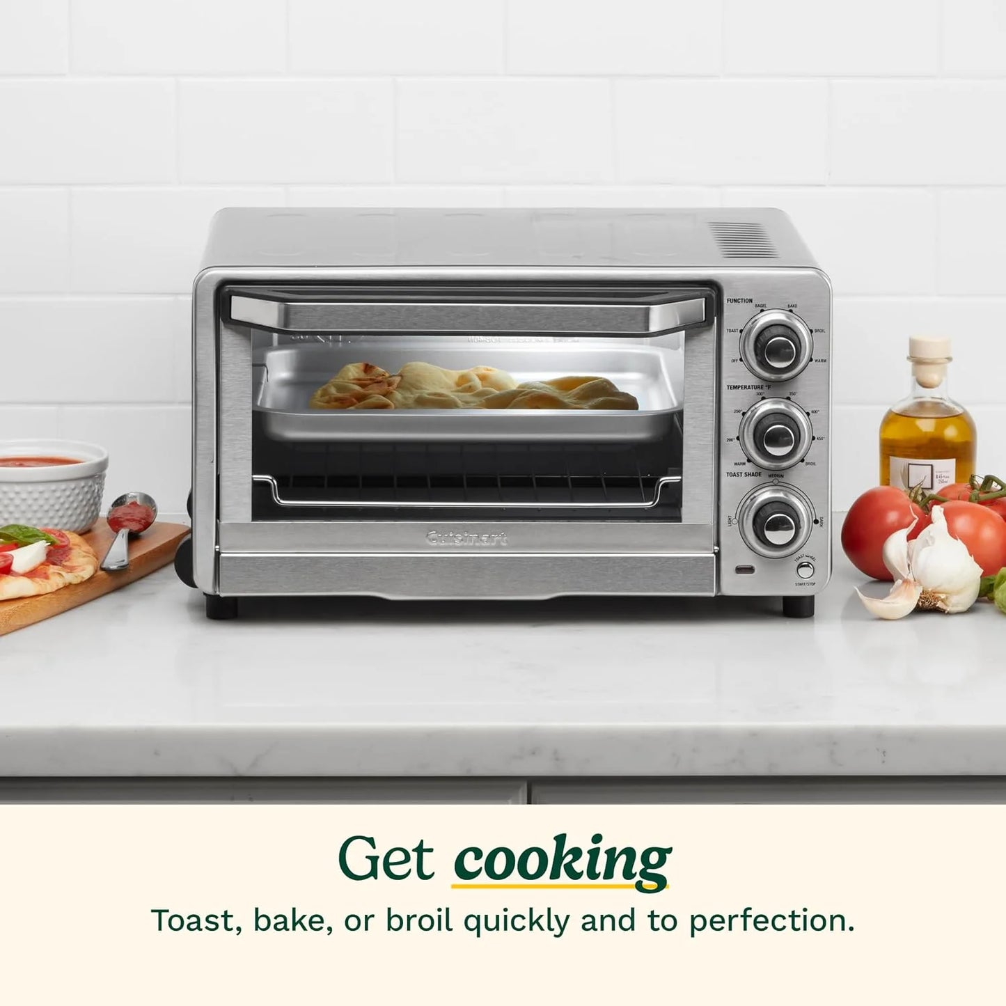 Cuisinart Toaster Oven Broiler, 1800W Countertop Design, 0.5 cu. ft.