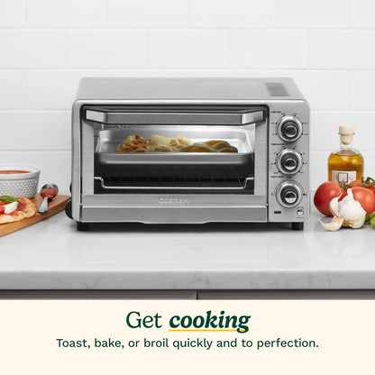 Cuisinart Toaster Oven Broiler, 1800W Countertop Design, 0.5 cu. ft.