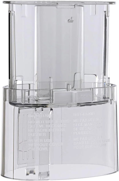 Cuisinart DLC-018BGTXT1 Replacement Large Pusher & Sleeve Assembly for Food Processors – Fits DFP-11, DLC-8S, DLC-8SY, DFP-14