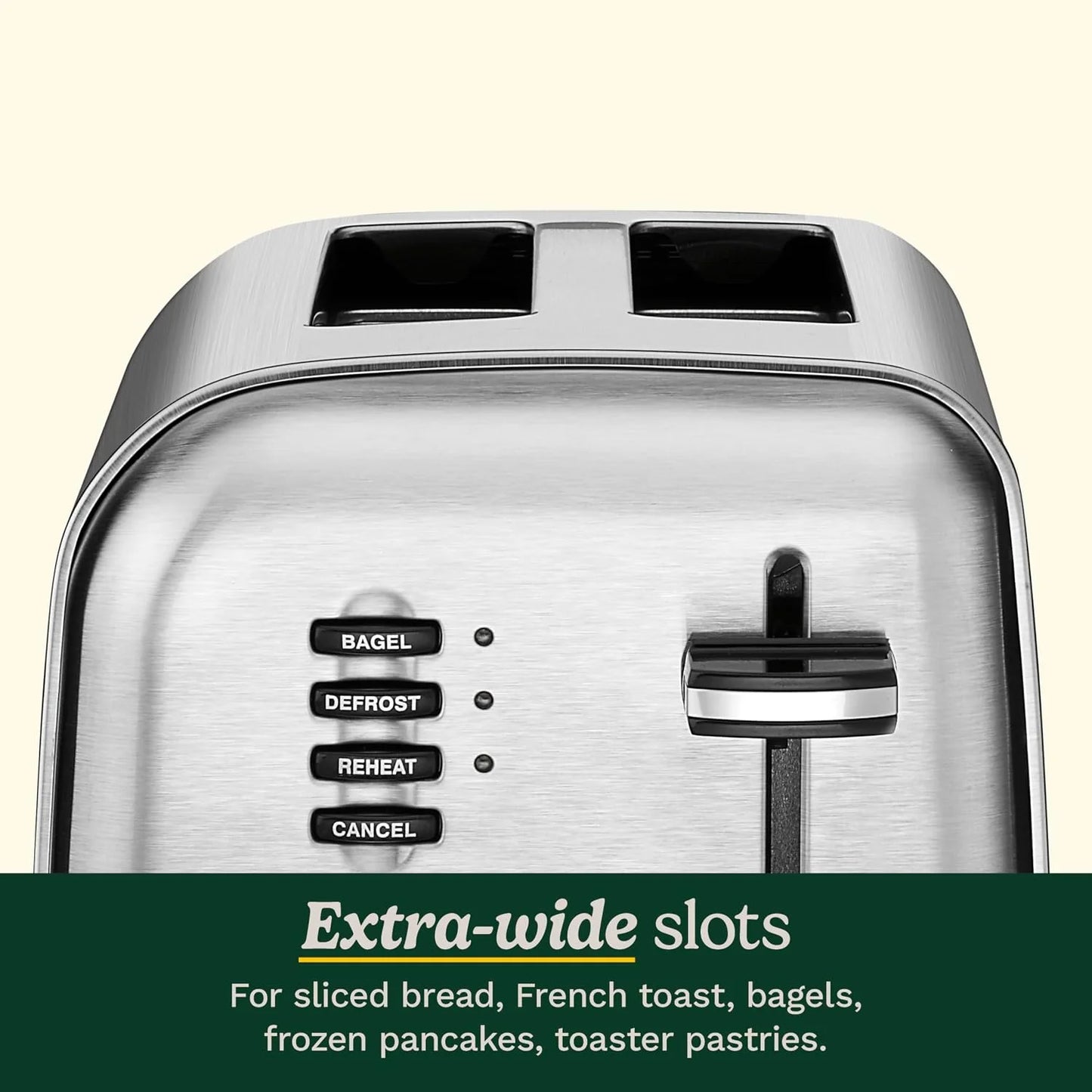 Cuisinart 2-Slice Toaster, 1.5" Wide Slots, Stainless Steel