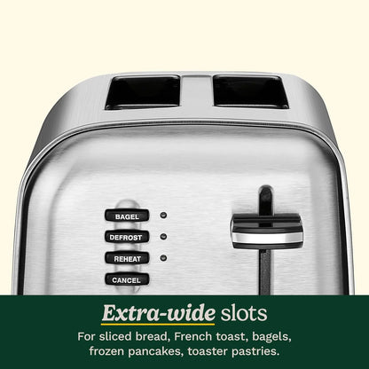 Cuisinart 2-Slice Toaster, 1.5" Wide Slots, Stainless Steel