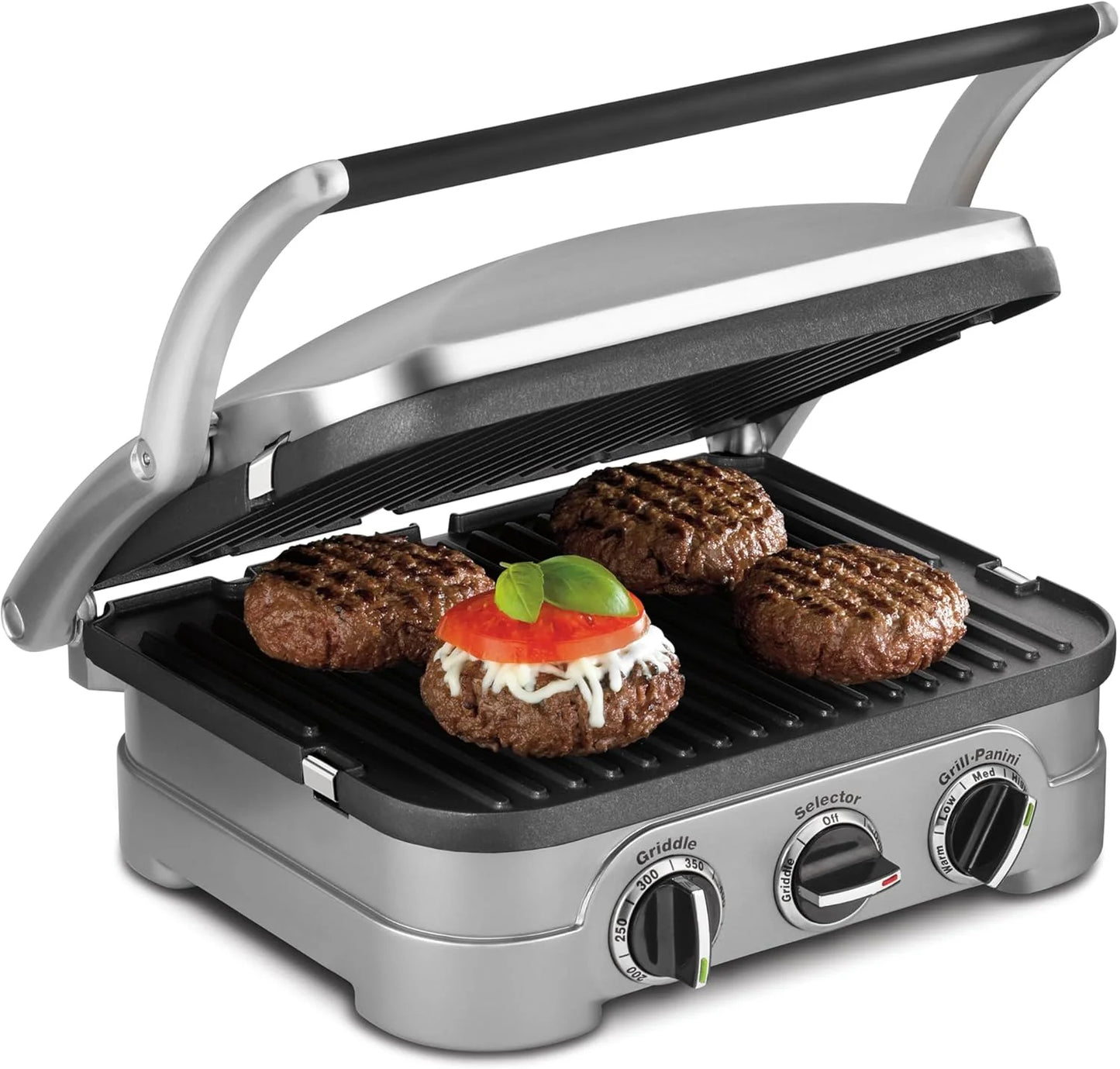 Cuisinart Panini Press and Grill, 1500W 5-in-1 Griddler, Dishwasher-Safe