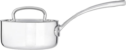 Cuisinart FCT19-14 French Classic Tri-Ply Stainless 1-Quart Saucepan with Cover