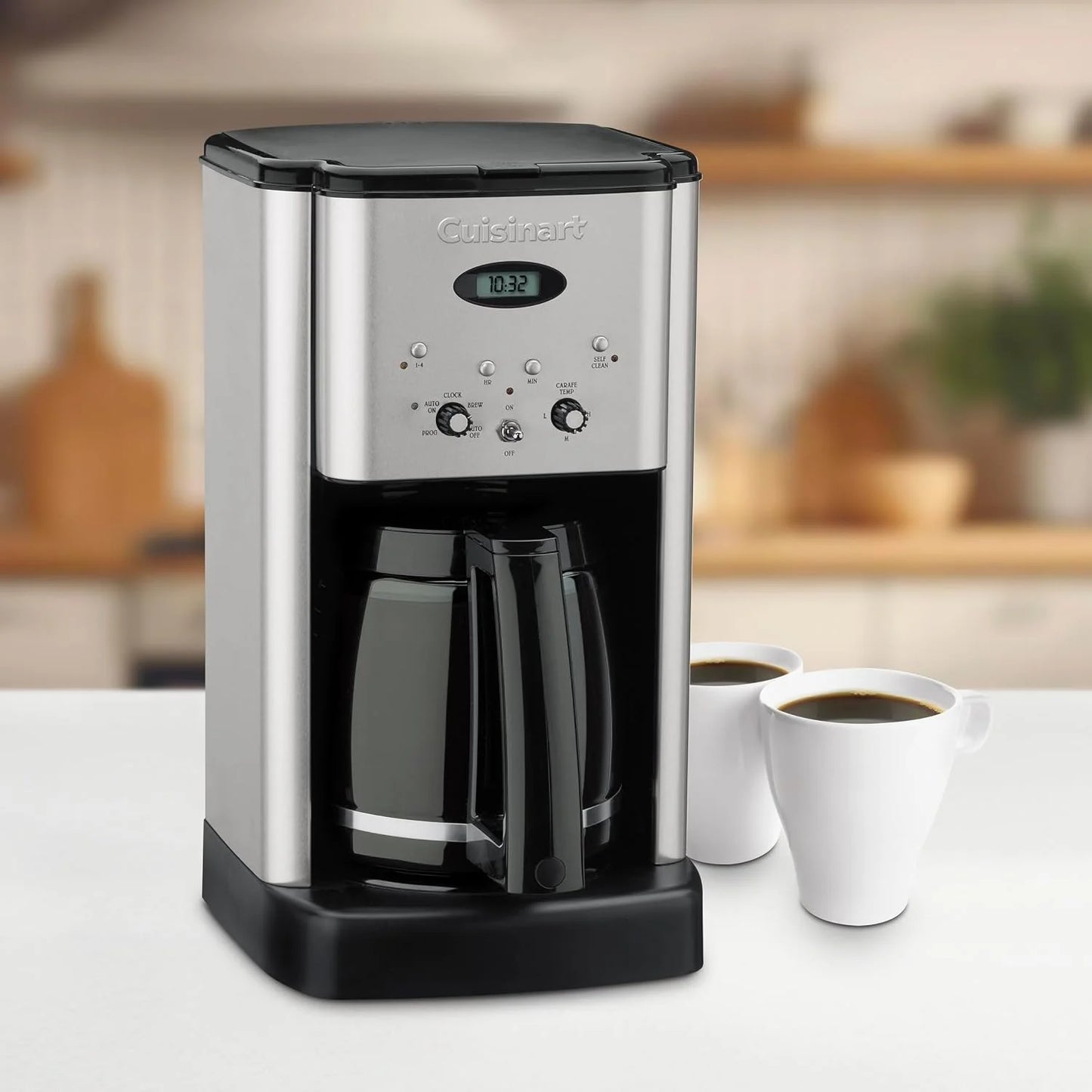 Cuisinart DCC-1200P1 Brew Central 12-Cup Programmable Coffeemaker Coffee Maker, Carafe, Brushed Chrome