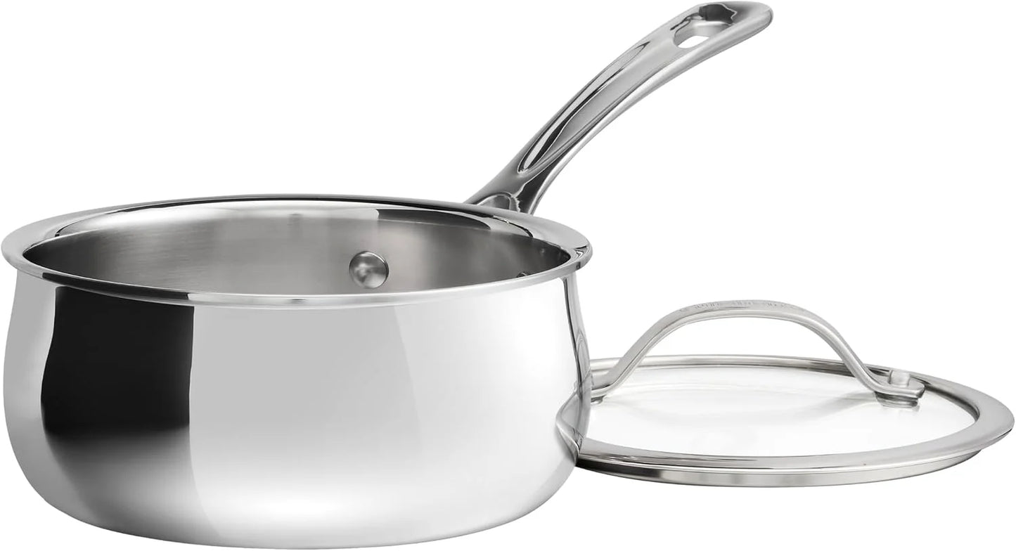 Cuisinart PureClad™ Triple-Ply 1.5 Qt. Stainless Steel Saucepan with Cover, PCT19-16