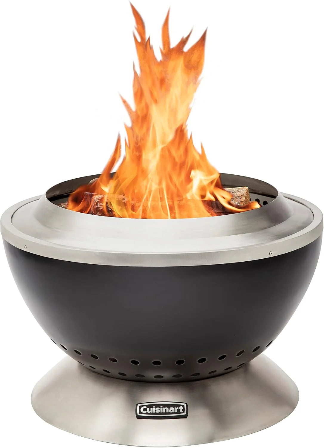 Cuisinart Outdoor Fire Pit, Cleanburn Smokeless System, Wood Burning, 24"