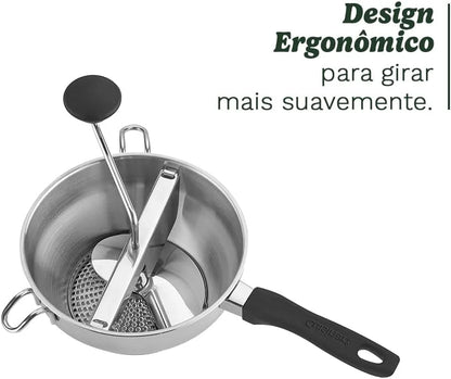 Cuisinart Stainless Steel Food Mill, 2.3 Qt, 3 Cutting Discs, CTG-00-FM2