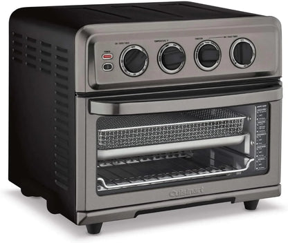 Cuisinart Air Fryer Toaster Oven with Grill, 1800W 8-1 Air Fryer Oven with Bake, Convection Bake, Grill, Broil and Warm Options, Large Capacity, 60-Minute Timer, TOA-70BKS, Black SS
