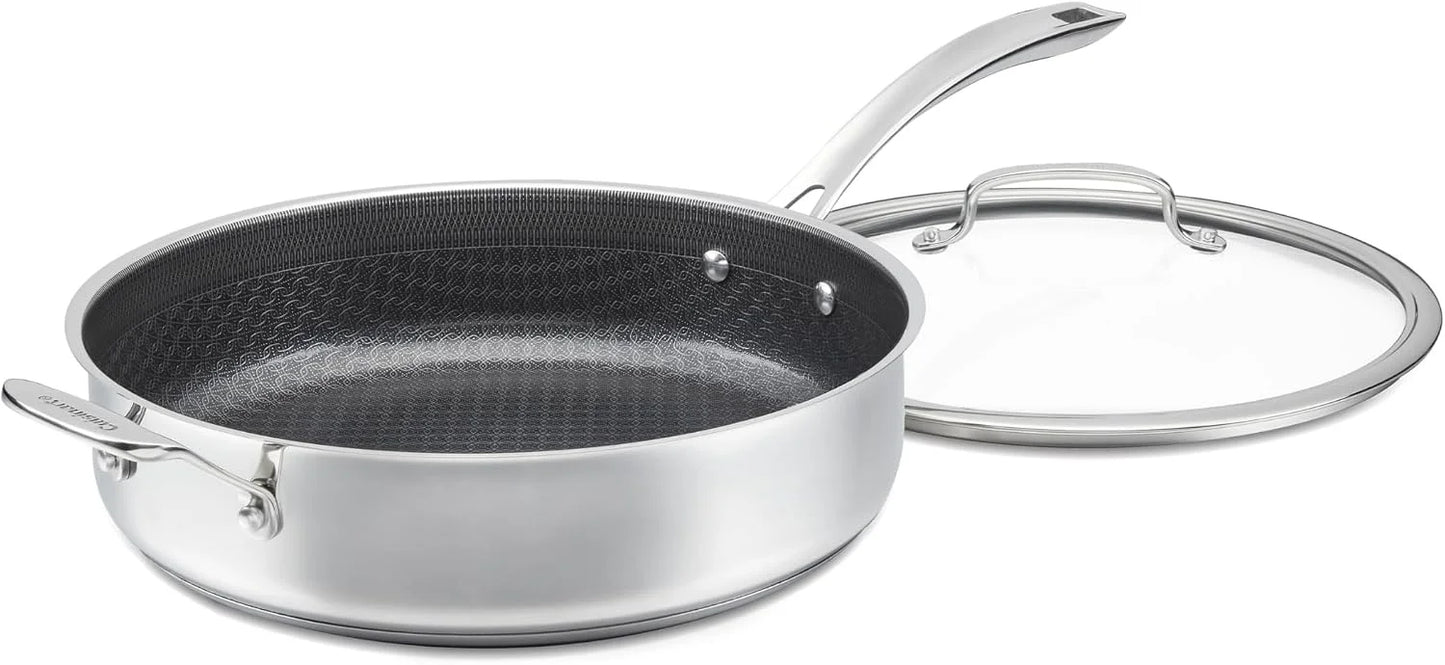 Cuisinart Saute Pan, PurelySear Hybrid, Stainless Steel, 5 Qt