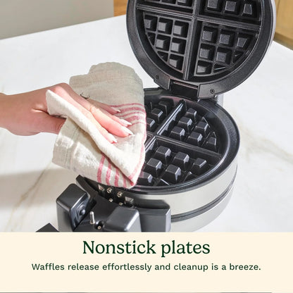 Cuisinart Double Flip Belgian Waffle Maker, Stainless Steel, 1400W