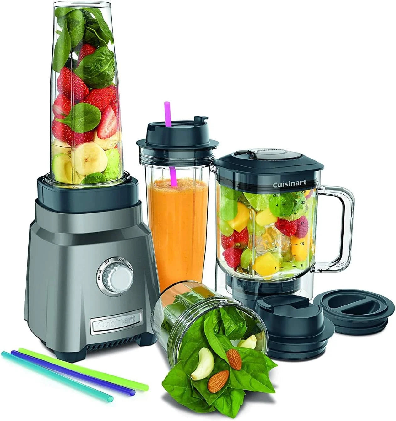 Cuisinart CPB-380P1 Hurricane Compact Juicing Blender, Gunmetal