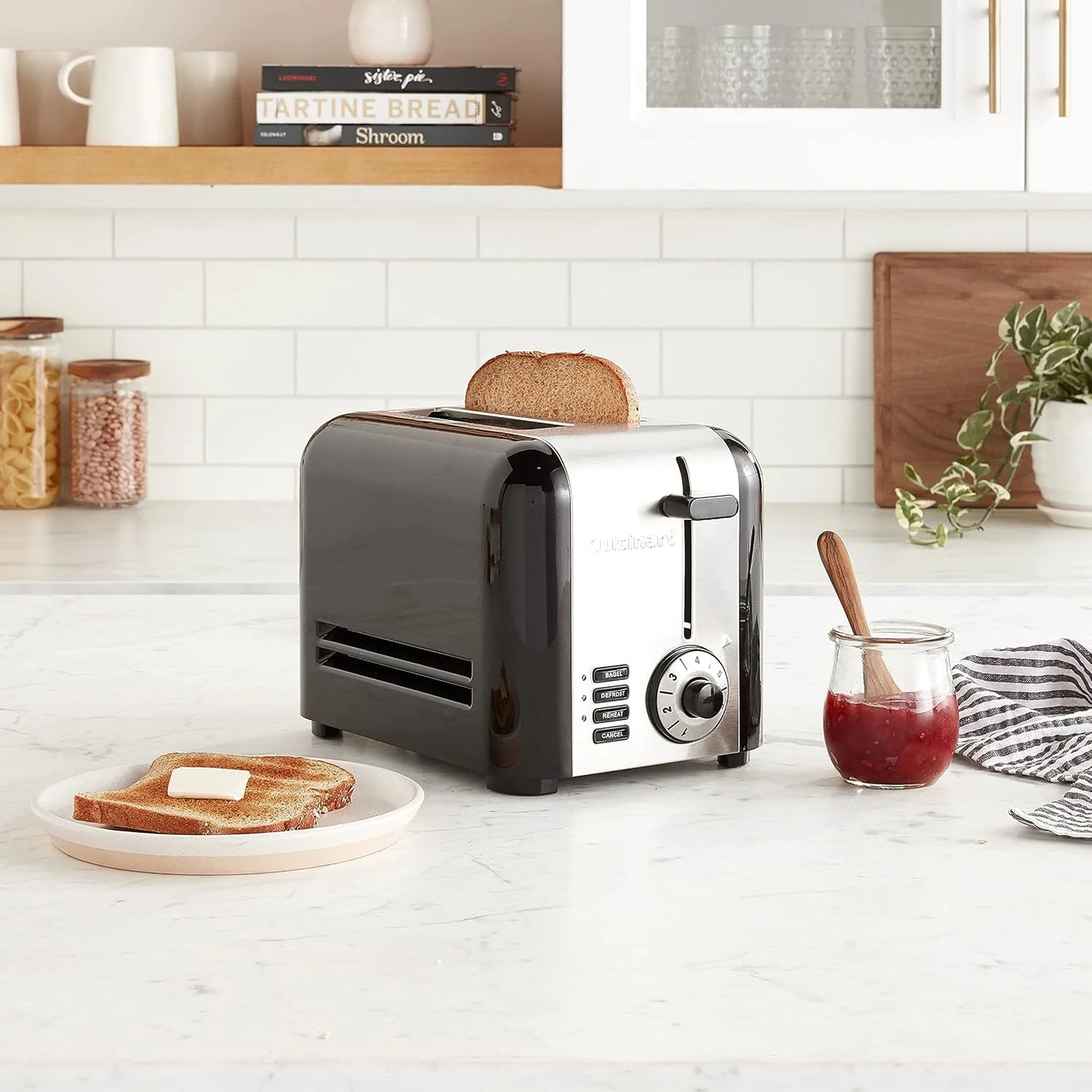 Cuisinart CPT-320P1 Compact 2-Slice Toaster, Brushed Stainless