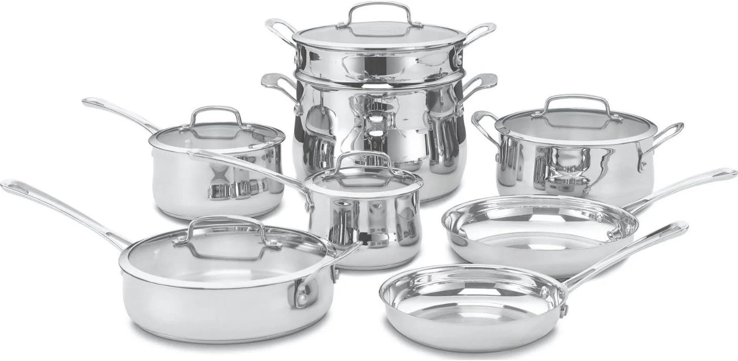 Cuisinart Contour Stainless 13-Piece Cookware Set