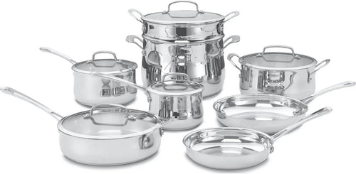 Cuisinart Contour Stainless 13-Piece Cookware Set