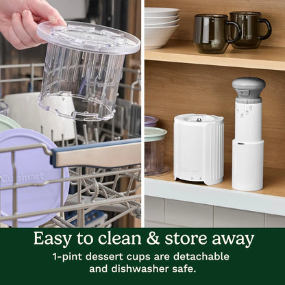 Cuisinart Electric Ice Cream Maker, FastFreeze MAX, 5-in-1, 2 Pint Cups