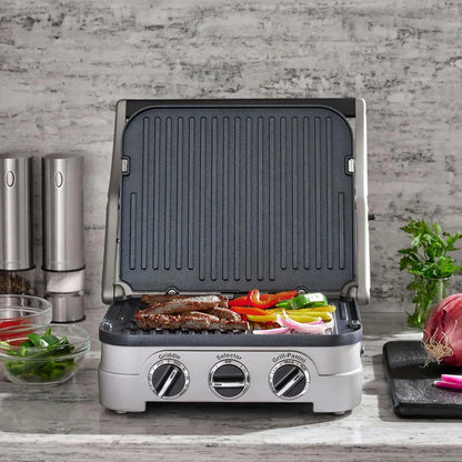 Cuisinart Panini Press and Grill, 1500W 5-in-1 Griddler, Dishwasher-Safe