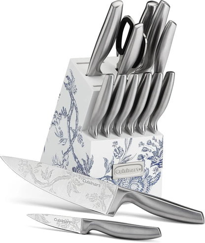 Cuisinart 15pc Caskata Collection™ Stainless Steel Hollow Handle Cutlery Block Set, C77SS-15PKCA