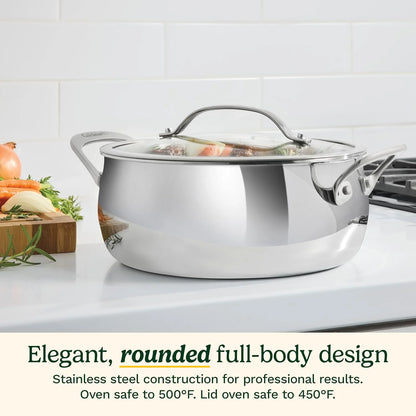 Cuisinart PureClad™ Triple Ply Stainless Steel 4.5 Qt. Dutch Oven w/Cover, PCT3545-24
