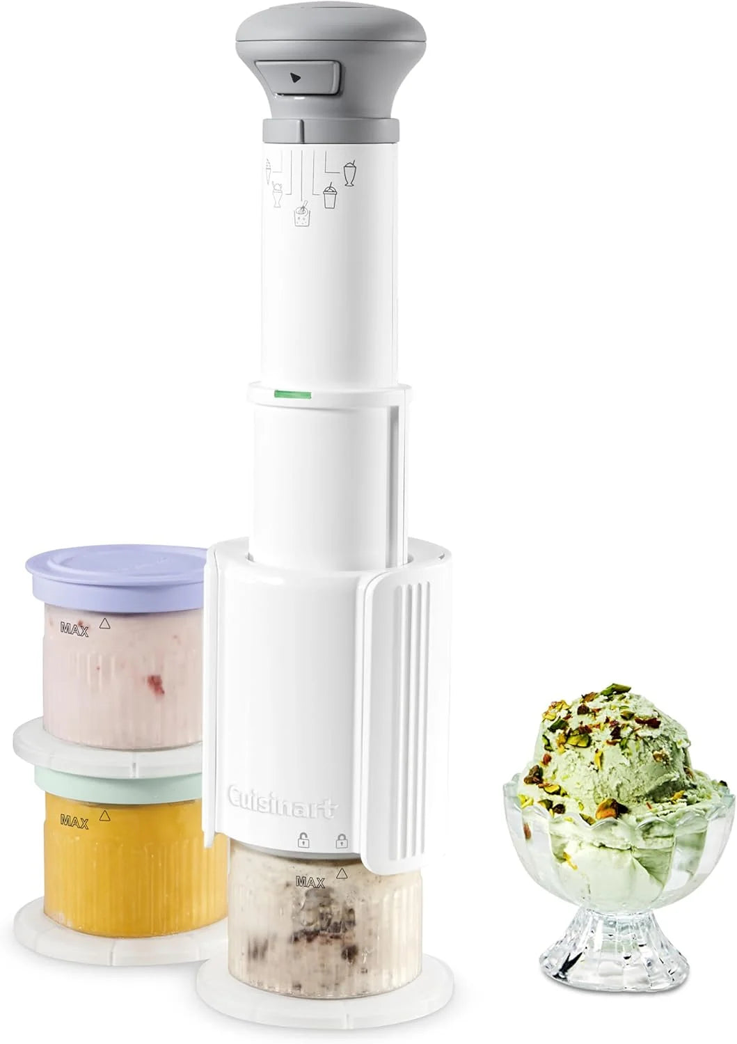 Cuisinart Ice Cream Maker, 5-in-1, 3 Half-Pint Mixing Cups
