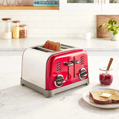 Cuisinart 4-Slice Metal Classic Toaster (Metallic Red)