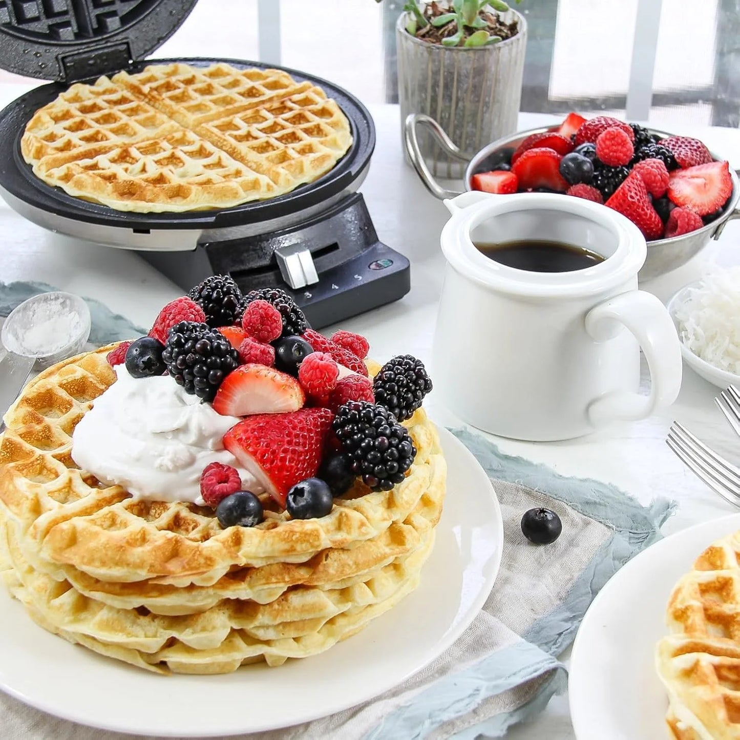 Cuisinart Waffle Maker, 5-Setting Browning Control, Stainless Steel