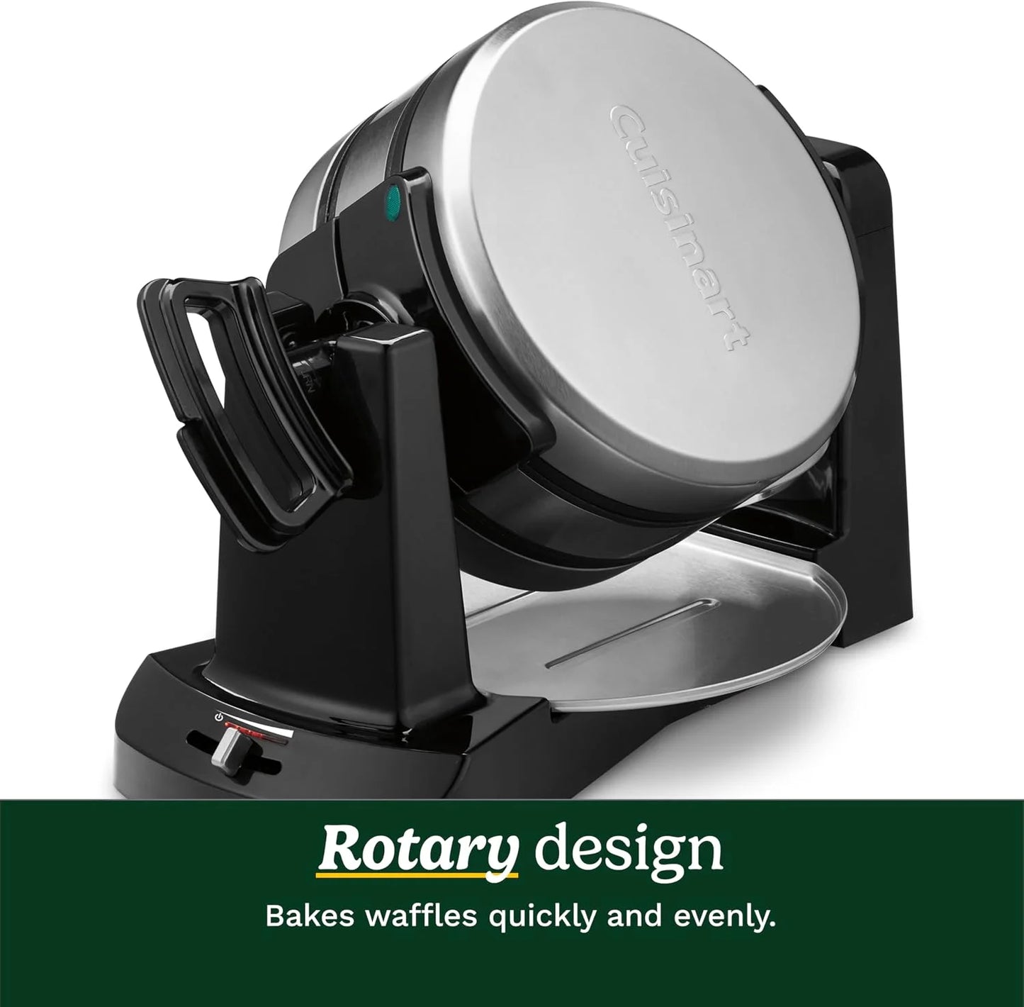 Cuisinart Double Flip Belgian Waffle Maker, Stainless Steel, 1400W