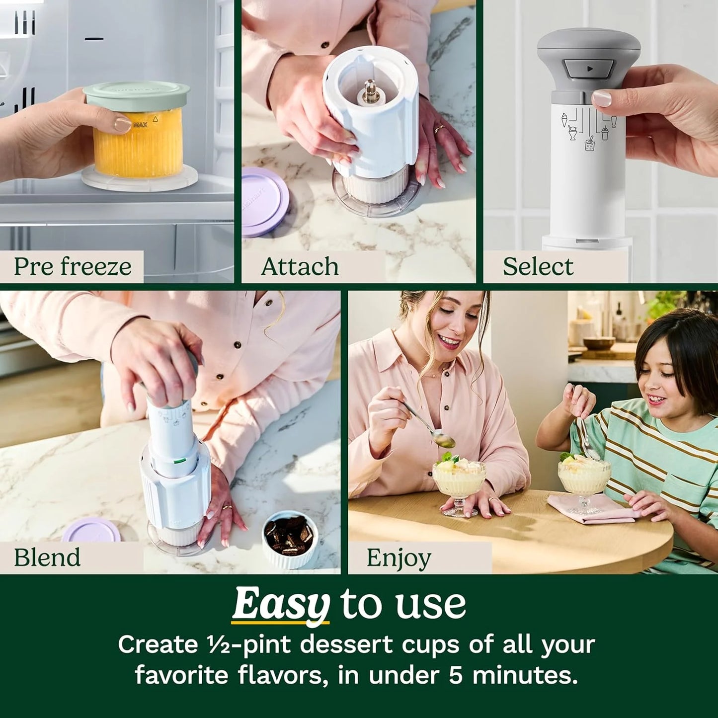 Cuisinart Ice Cream Maker – Cuisinart FastFreeze 250th Celebration Edition Ice Cream Maker, 5-in-1 Ice Cream, Milkshakes, Slushies, Sorbets and Mix-Ins, Freeze Wand, Two 0.5-Pint Mixing Cups with Lids
