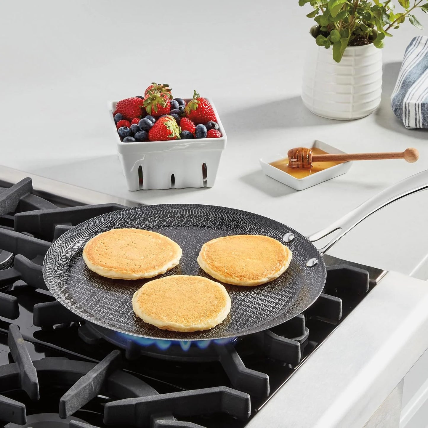 Cuisinart Griddle Pan PurelySear Hybrid Stainless Steel 12 Inch