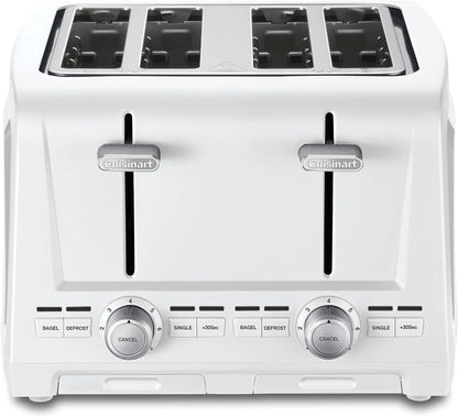Cuisinart 4-Slice XL Slot Toaster, Extra-Wide Slots, 7 Shade Setting, White