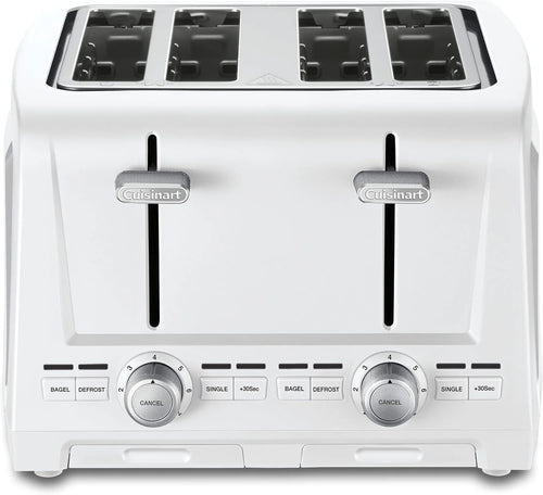 Cuisinart 4-Slice XL Slot Toaster, Extra-Wide Slots, 7 Shade Setting, White
