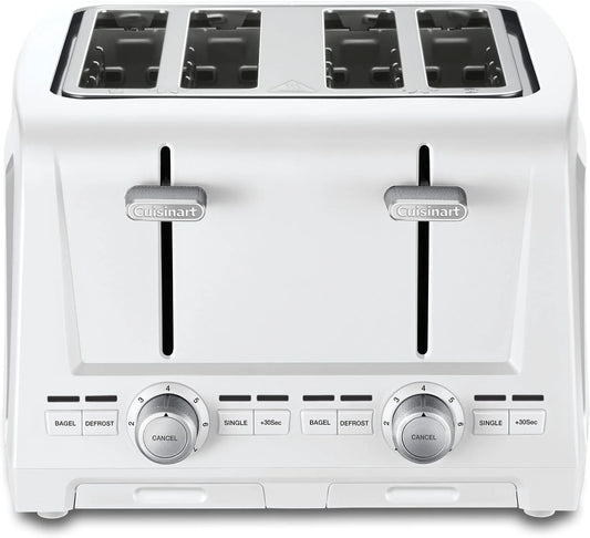 Cuisinart 4-Slice XL Slot Toaster, Extra-Wide Slots, 7 Shade Setting, White