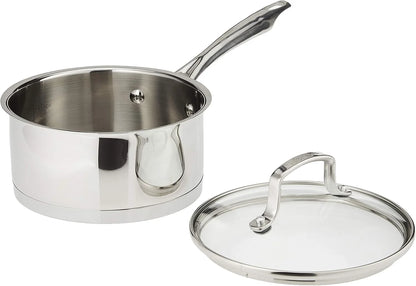 Cuisinart Professional Stainless Saucepan with Cover, 1.5-Quart, Stainless Steel,8919-16