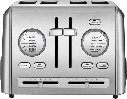 Cuisinart CPT-640P1 4-Slice Custom Select Toaster, Stainless Steel