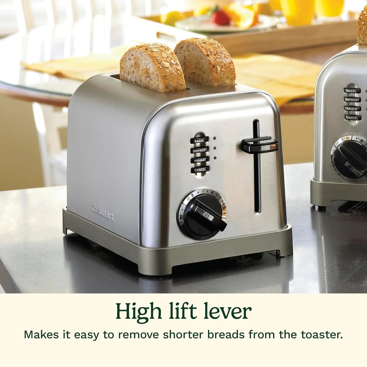 Cuisinart 2-Slice Toaster, 1.5" Wide Slots, Stainless Steel