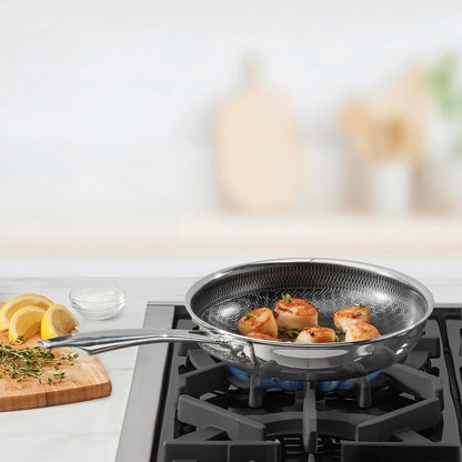 Cuisinart Skillet, PurelySear Hybrid, Tri-Ply Stainless Steel, 8 Inch