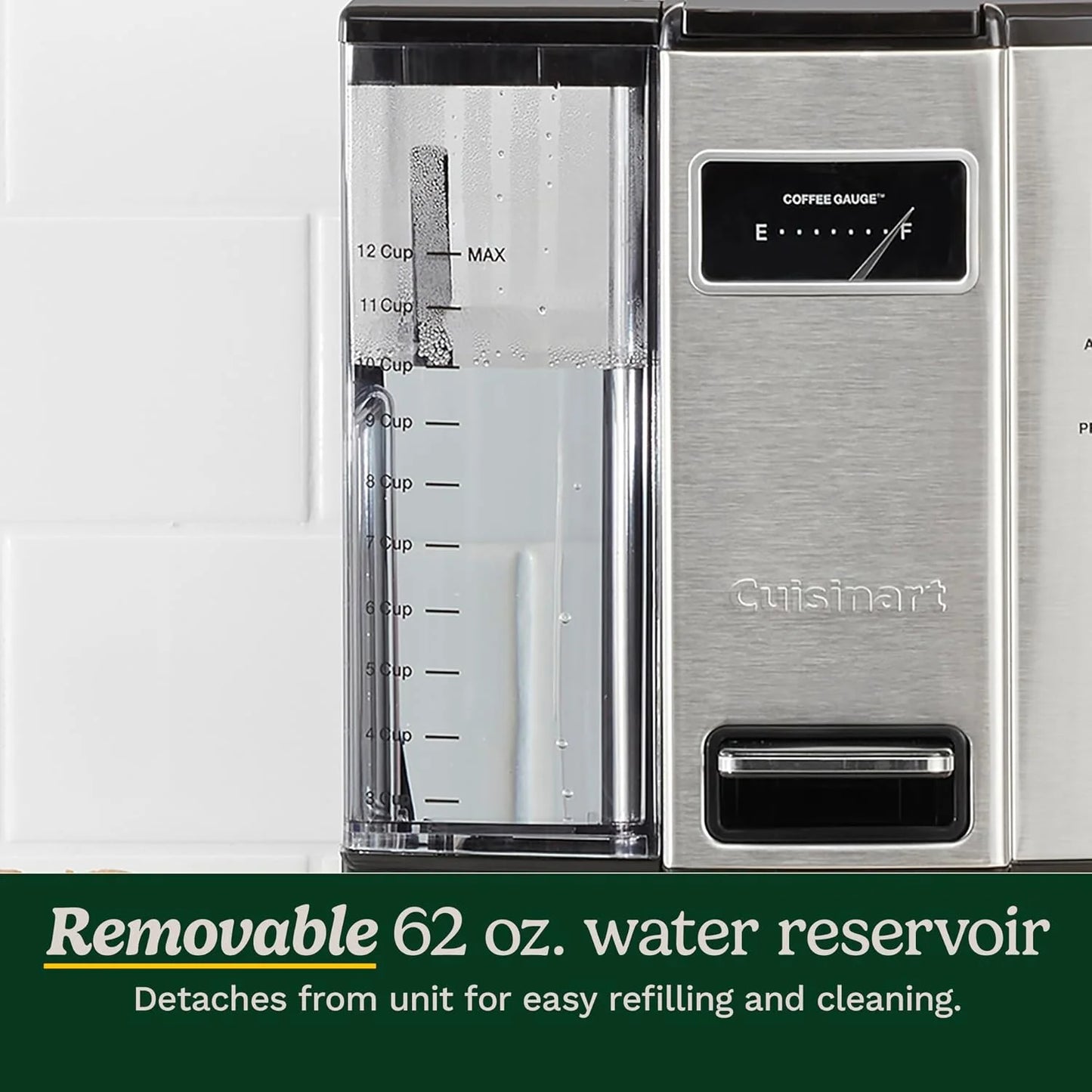 Cuisinart Drip Coffee Maker, Programmable & Self-Cleaning, 12-cup Capacity